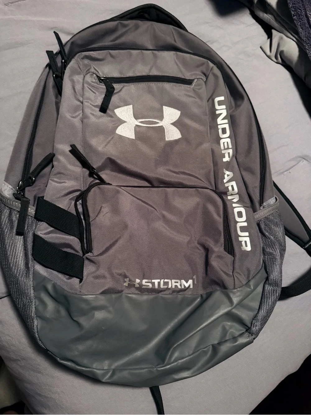 Under Armour Gray Storm Backpack with Logo